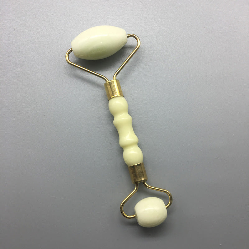 Rolo de Jade Duplo com Espinhos - Massageador Facial